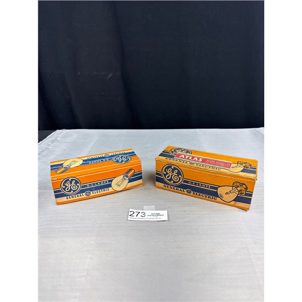 2 Vintage Boxes of General Electric GE Lamps