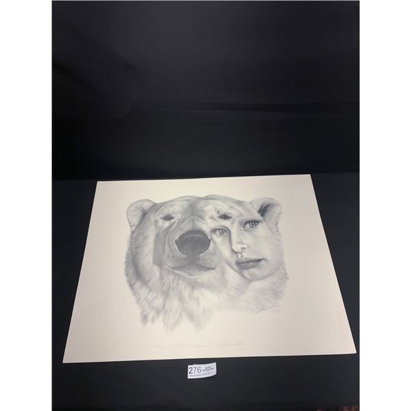 "Protext The Innocent" #480/500 Print By Catherine White Dated 1/90 Approx 20" x 26"