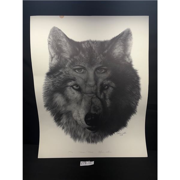 "Mirror Mirror" #676/750 Print By Catherine White Dated 2/89 Approx 22" x 28"