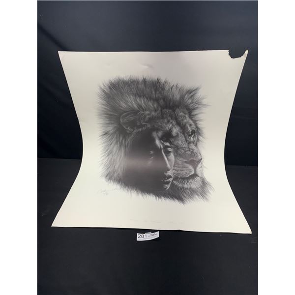 "The Brotherhood" #676/750 Print By Catherine White Dated 11/87 Approx 24" x 31"