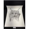 Image 1 : "Lynx" #205/500 Print By Catherine White Dated 1/87 Approx 19" x 25"