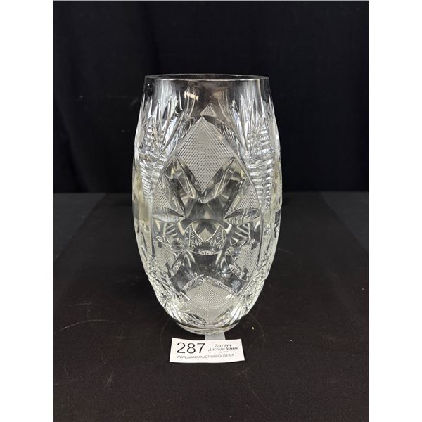 Very Nice 9.5" Tall Crystal Vase