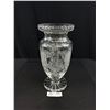 Image 1 : Very Nice Heavy Cut Crystal Vase 12" Tall