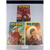 Image 1 : Lot of 3 1940s Dell Red Ryder Comics On Board In Bag