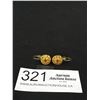 Image 1 : Vintage Pair of Gold Colour Earrings