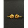 Image 2 : Vintage Pair of Gold Colour Earrings