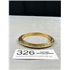 Image 1 : Vintage Raised Engraved Gold Colour Bangle