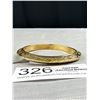 Image 2 : Vintage Raised Engraved Gold Colour Bangle