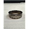 Image 4 : Pair of Black Metal Skull Design Wedding Rings, New Never Used, Sizes 12 + 15