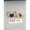 Image 1 : Vintage Art Design Open Cuff Bangle + Ring