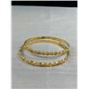 Image 3 : 2 Gold Colour Bangles Unmarked