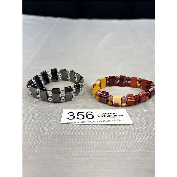 2 Stones Stretch Bracelets