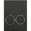 Image 6 : 3 Pairs of Silver Colour Hoop Earrings