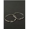 Image 7 : 3 Pairs of Silver Colour Hoop Earrings