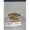 Image 3 : Vintage Hinged Gold and Silver Cuff Bangle Dolphins Very Nice