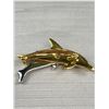 Image 6 : Vintage Signed Swarvoski Dolphin Brooch Pin and Signed Disney Tinkerbell