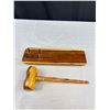 Image 5 : Old Leather Speedbag + Wooden Gavel