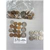 Image 1 : Lot of Old Canadian Pennies Nickles and 50 Cent Coins