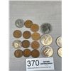 Image 4 : Lot of Old Canadian Pennies Nickles and 50 Cent Coins