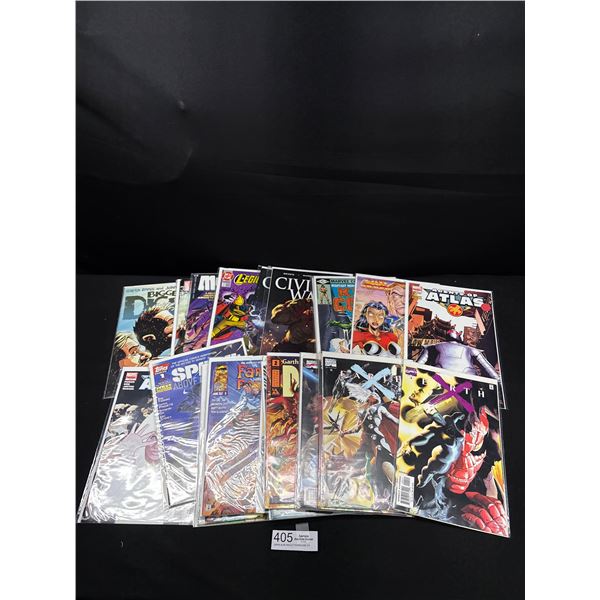 Lot of 25 Comics on Board in Bag