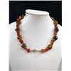 Image 3 : Natural Cornelian Stone + Beads Necklace + Stone Bracelet