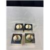 Image 3 : Set of 4 Vintage Silver Colour Candle Holders, Slightly Polished + Heavy Weight, + 2 Pairs of Indian