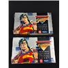 Image 5 : 2 Sealed Boxes of Superman Trading Cards + Marvels Famous Couple Figurines In Box