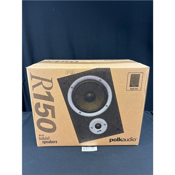New In Box Polkaudio R150 Bookshelf Speakers Never Opened