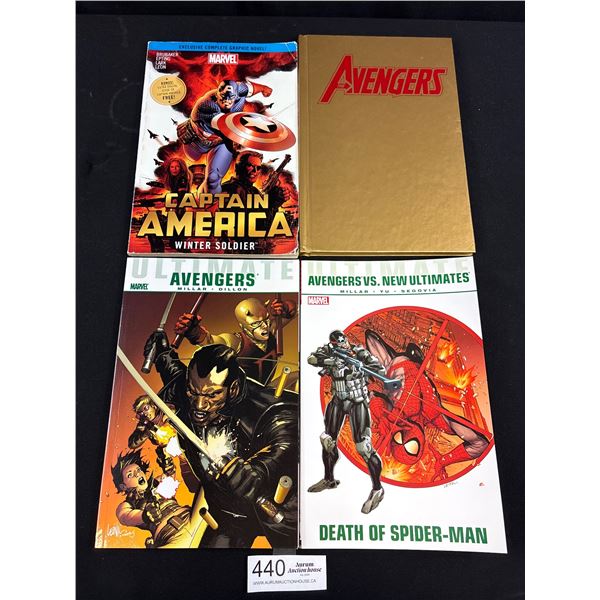 Marvel Avengers Captain America Thick Comic Books One Hard Cover