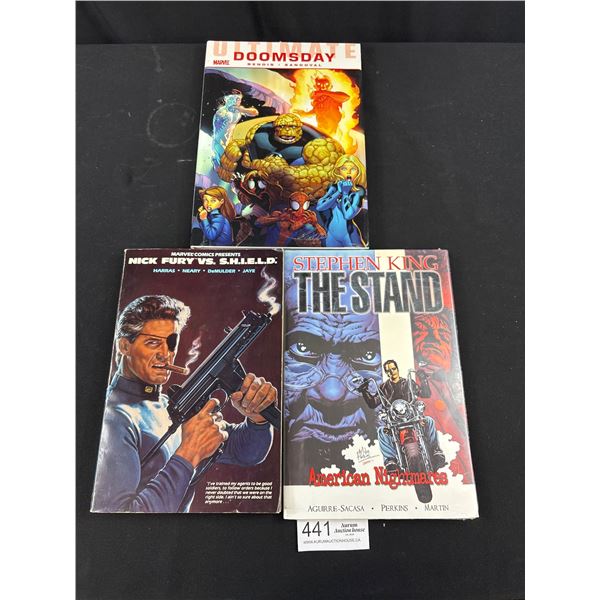 Stephen King The Stand Ultimate Doomsday Sealed Books + Nick Fury VS Sheild Book
