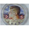 Image 1 : 1964 Silver JFK Half Colorized In Presentation Box