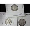 1928, 28-D And 28-S Mercury Dimes