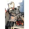 Image 1 : Large selection of general construction tools including pliers, screw drivers, hammers, tape measure