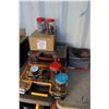 Image 1 : Selection of storage containers and contents including construction hardware, box of nails, box of s