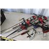 Image 1 : An assortment clamps including C-clamps, Irwin Quik Grip, Skill squeeze clamps etc.