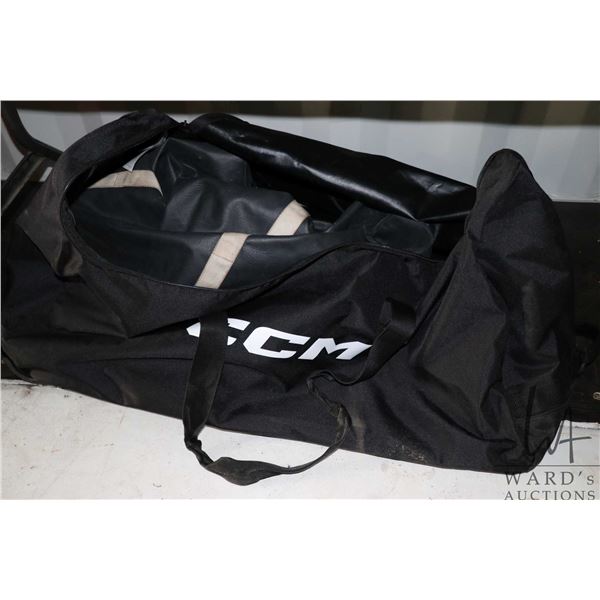 2 Large hockey bags one branded CCM, the other unbranded