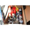 Image 2 : Seletion of garage cleaning supplies and lubricants, a partial can of window foam, a partial box of 
