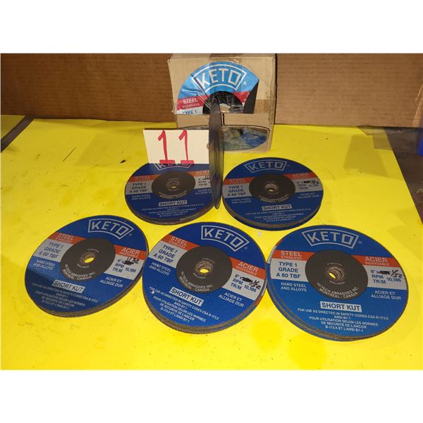 Box(50) of KETO 6" x 1/32" x 7/8" Cutting Disc