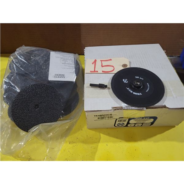 TRIM-Kut Sanding Disc 5" x 1/4"-20 with Mandrel Gr.36