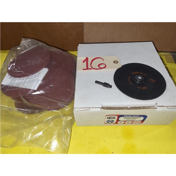 TRIM-Kut Sanding Disc 5" x 1/4"-20 with Mandrel Gr.60
