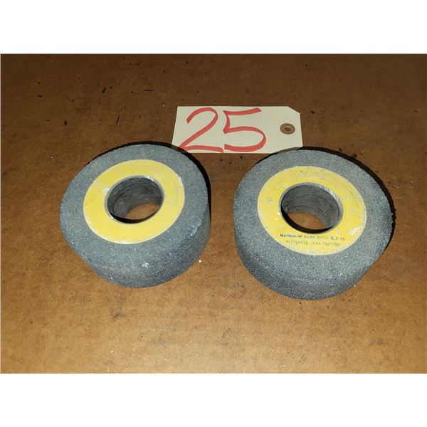 Set of Norton Grinding Wheels 4" x 1"1/2 x 1"1/2