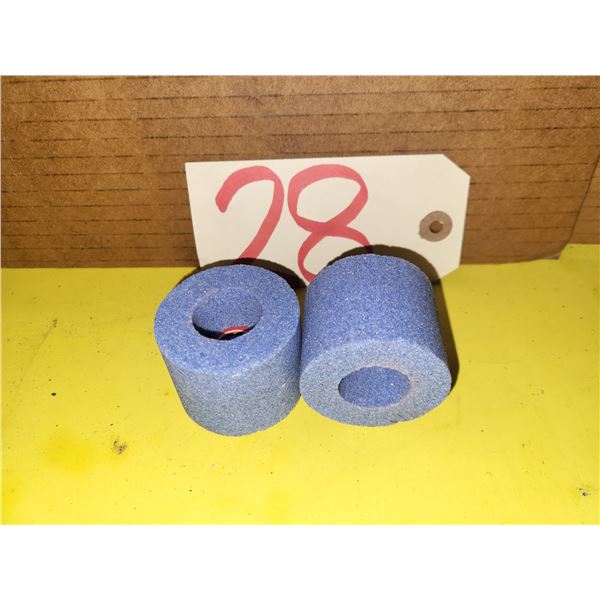 Lot(2) of Blue Grinding Cup Wheel 2" x 1" 9/16 x 3/8"