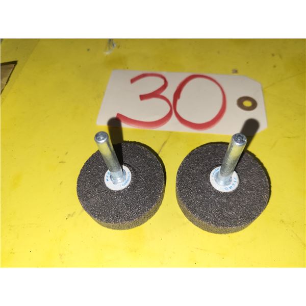 Lot(2) of Grinding Wheel shank 1/4"