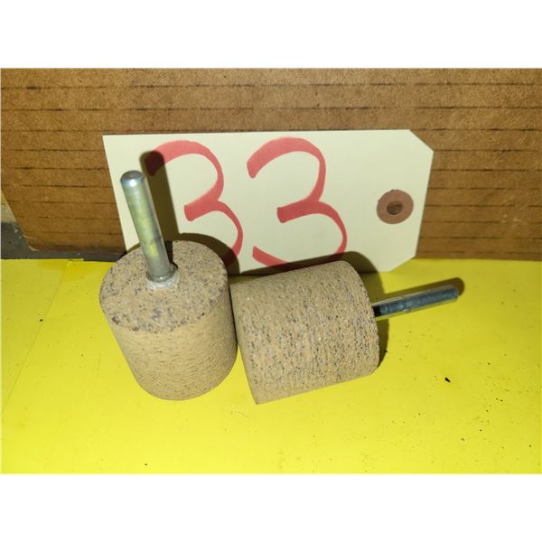 Lot(2) of Buffing Wheel shank 1/4"