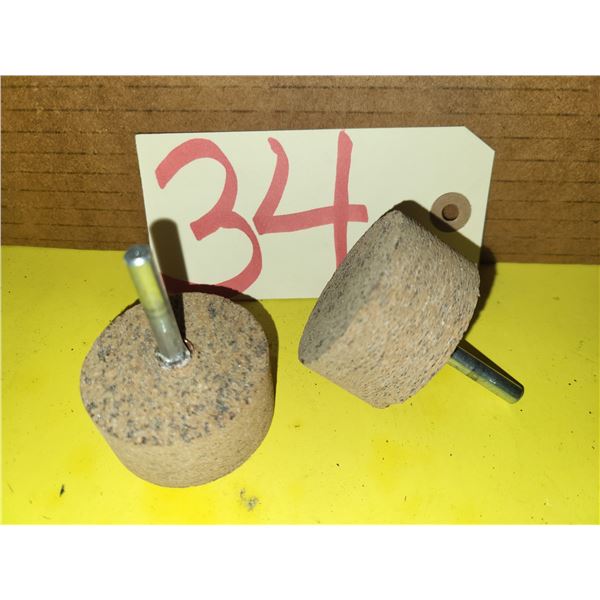 Lot(2) of Buffing Wheel shank 1/4"