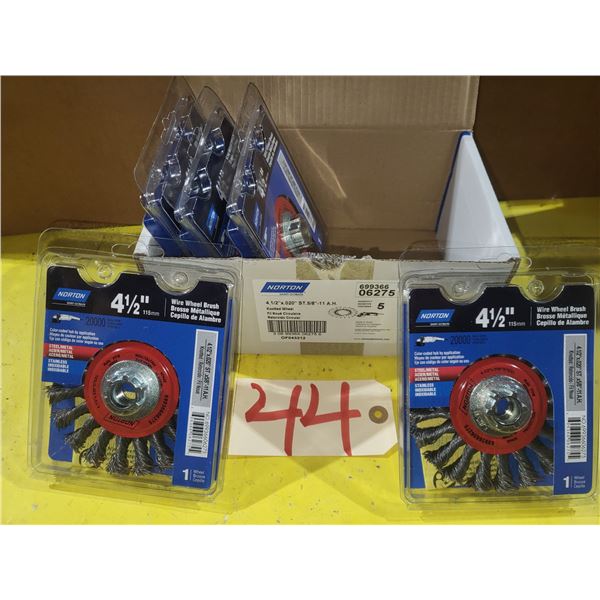 Box(5) of Norton Wire Wheel 4"1/2
