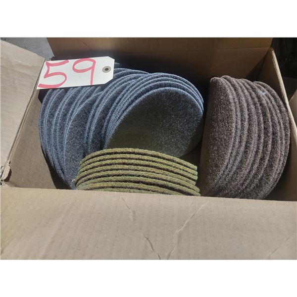 Box of assorted Fibertex Velcro Disc 8"