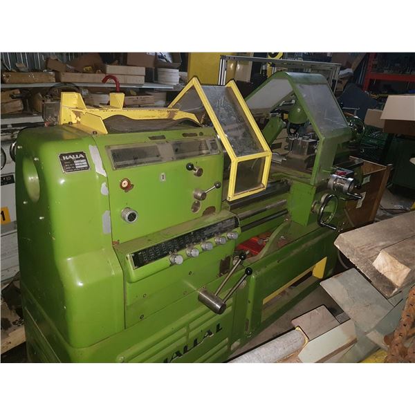 HYUNDAI HALLAL Lathe 16" x 48" with Safety, Bore 3", 10" 4 jaw Chuck / 8" 3 jaw Chuck