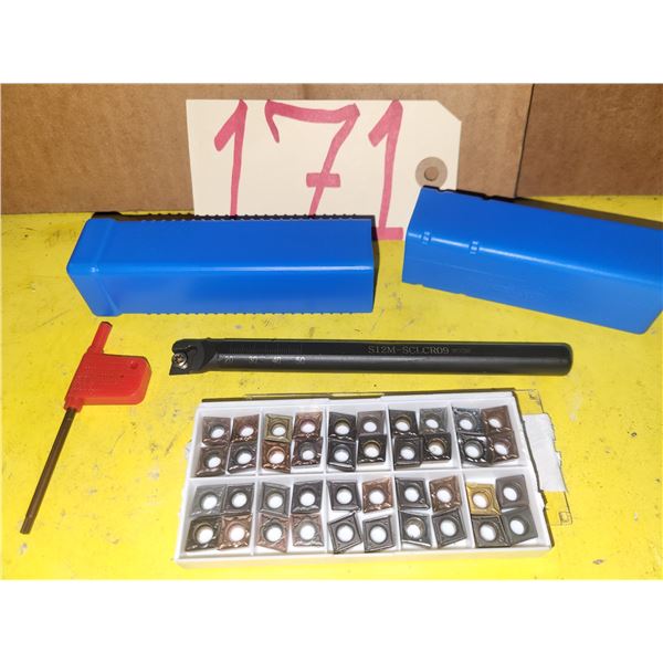 New Boring Bar SCLCR06 with Inserts(40) CCMT-31.51