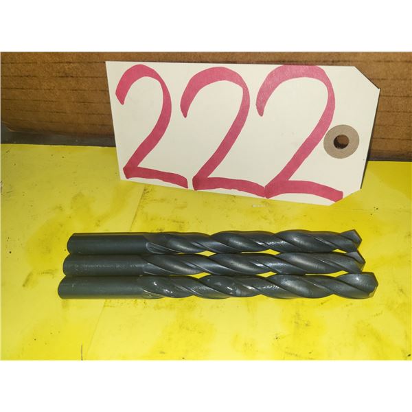 Lot(3) of Drill 3/8" regrinded tip with split point